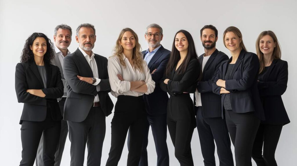Une photo de groupe d'anciens élèves Montessori